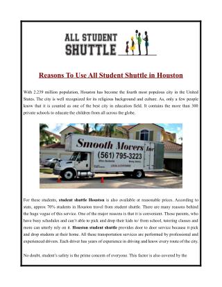 All student shuttle