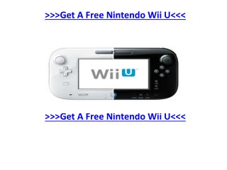 Get A Free Nintendo Wii U Online