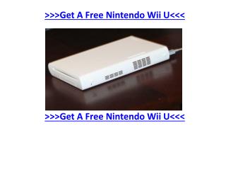 Signing Up for A Free Nintendo Wii U