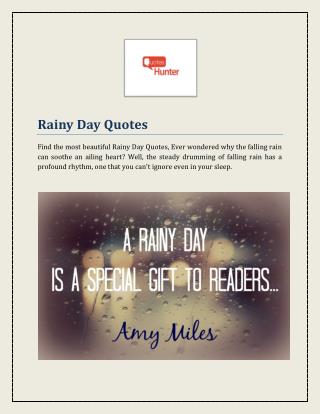 Rainy Day Quotes