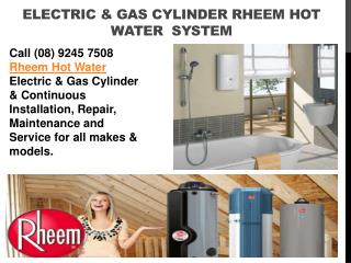 Electric And Gas Cylinder Rheem Hot Water System