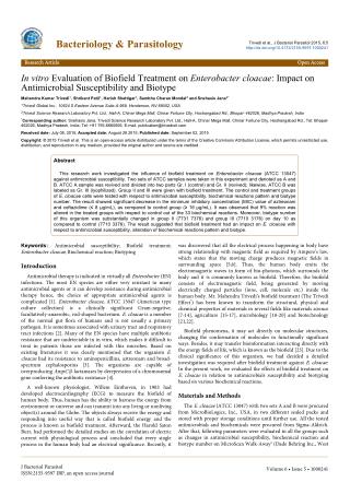 Antimicrobial Susceptibility of E. Cloacae