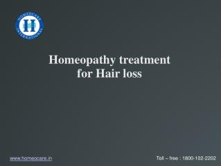 Homeopathy treatment for Hair loss