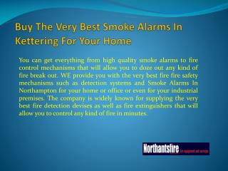 Buy The Very Best Smoke Alarms In Kettering For Your Home