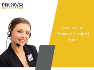 Features of Nexevo Contact Form