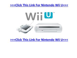 Video Games Available for Nintendo Wii U