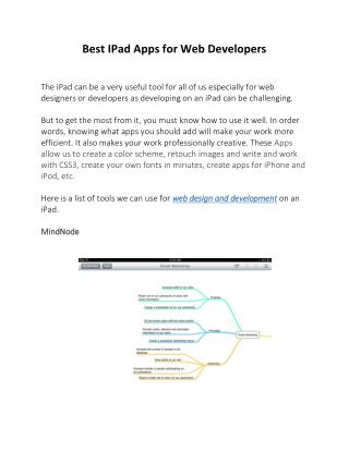 Best IPad Apps for Web Developers