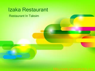 Taksim restaurant - Istanbul sushi