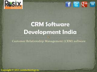 CRM software development in India