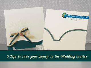 5 Ways to save your money on your Wedding Invitations