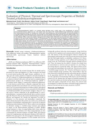 Analysis of p-Hydroxyacetophenone Properties