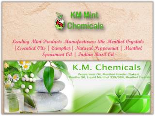 Menthol Crystals Manufacturers