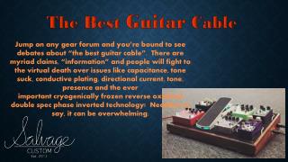 The Best Guitar Cable