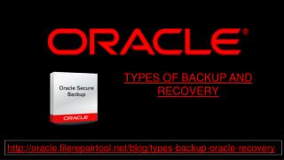 TYPES OF BACKUP AND RECOVERY