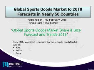 Sports Goods Market: rising due to health-conscious population for a healthy lifestyle