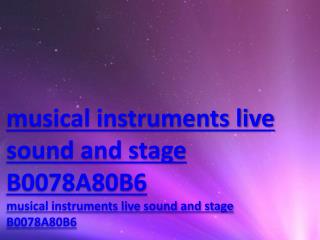 musical instruments live sound and stage B0078A80B6