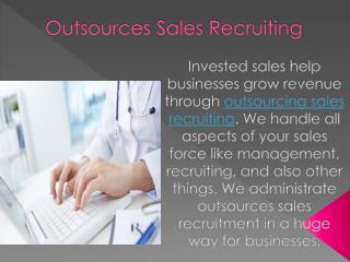 Outsourcing Sales