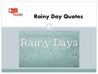 Rainy Day Quotes