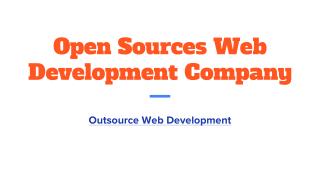 Open Sources Web Development Company