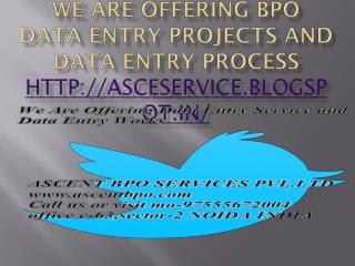 We Are Offering Data Entry Service and Data Entry Works