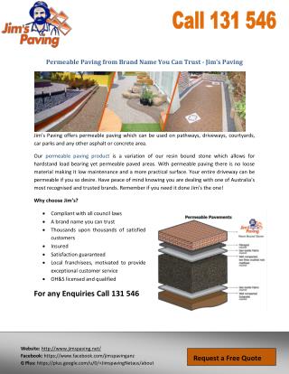 Permeable Paving from Brand Name You Can Trust - Jim's Paving