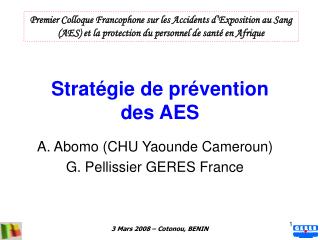 Stratégie de prévention des AES