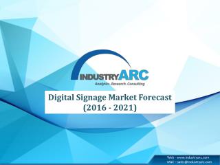 Future Opportunities in Digital Signage Market – Recent Study