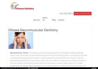 Ottawa Neuromuscular Dentistry Services