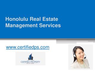 Honolulu Real Estate Management Services - www.certifiedps.com