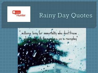 Rainy Day Quotes