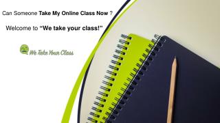 Can You Take My Online Class