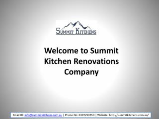 Summit Kitchen Renovations Melbourne Company