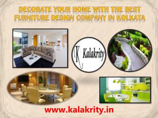 Decorate your Home with the Best Furniture Design Company in Kolkata
