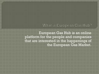 What is European Gas Hub?