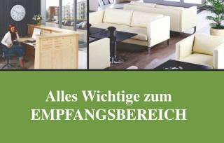 Bürostühle und Zubehör zur Gestaltung von Empfangsbereichen