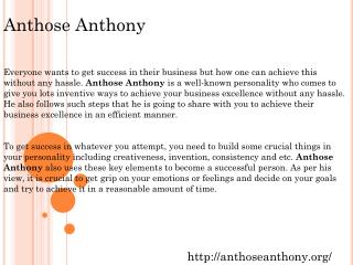 Anthose Anthony