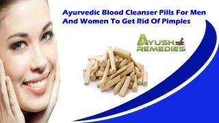 Ayurvedic Blood Cleanser Pills For Men And Women To Get Rid Of Pimples