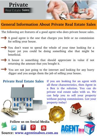 Private Real Estate Sales