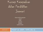 Konsep Kesepaduan dalam Pendidikan Jasmani