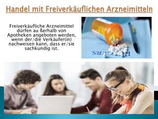 Handel mit freiverkäuflichen Arzneimitteln