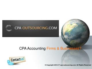 Accounting outsourcing services