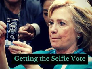 Getting the selfie vote