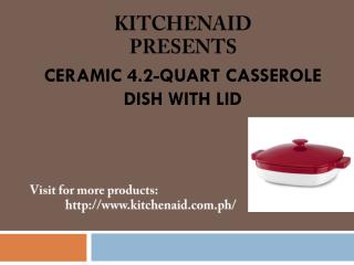 KitchenAid’s Ceramic 4.2-Quart Casserole Dish with Lid