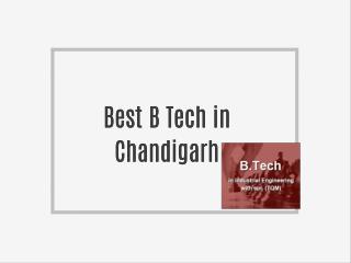 Best B Tech in Chandigarh