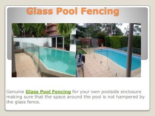 Glass Pool Fencing, Glass Balustrade, Sydney fencing
