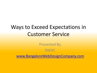 Ways to Exceed Expectations in Customer Service