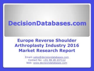 Reverse Shoulder Arthroplasty Market Research Report: Europe Analysis 2016-2021