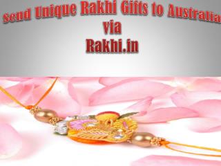 Send Unique Rakhi Gifts to Australia via Rakhi.in