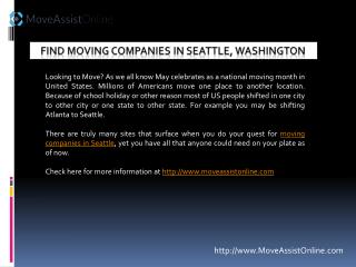 Searching for Top Moving Companies in Seattle?