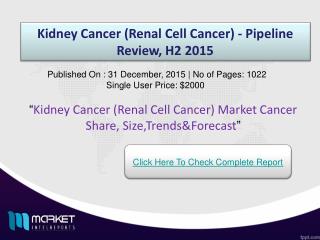Key Factors Kidney Cancer (Renal Cell Cancer) Market 2015